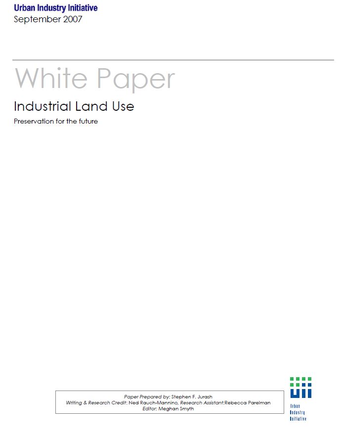 White Paper, Industrial Land Use
